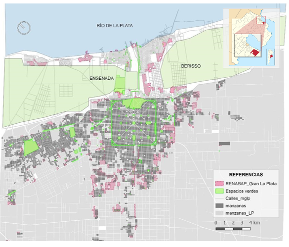 Barrios Populares registrados en el RENABAP al año 2023